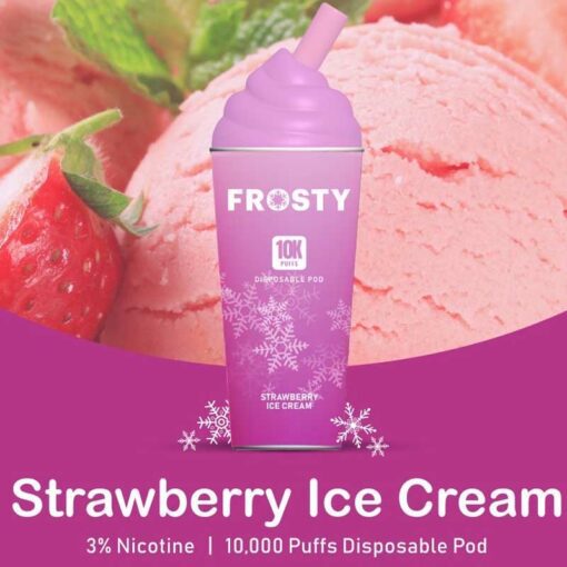 frosty 10000 puff strawberry ice cream